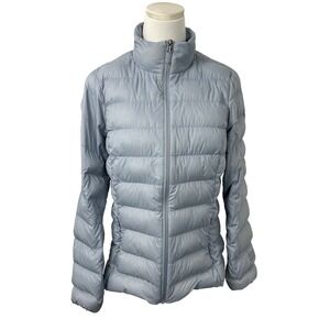 Eddie Bauer 650 Down Puffer‎ Jacket Quilted Lightweight Packable Women's S Blue